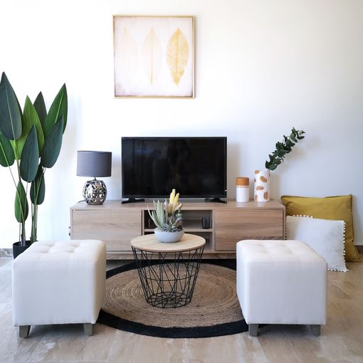 Masă laterală Atmosphera Kumi, Metal, 38 cm