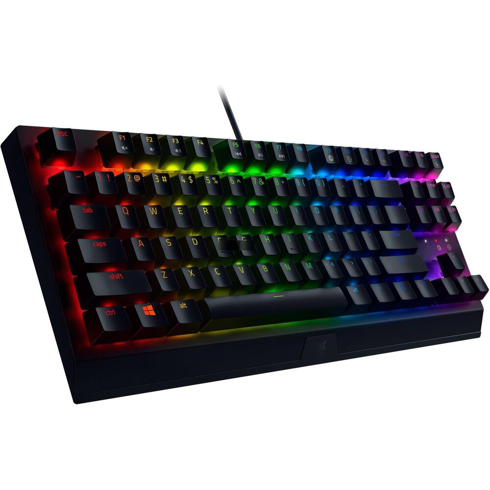 Tastatură de gaming Razer BlackWidow V3 TKL, switch-uri optice verzi, neagră