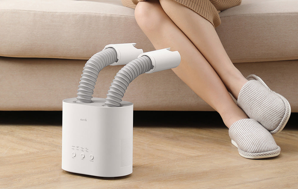 Uscător de încălțăminte Xiaomi Deerma DEM-HX10W, 235W, 30-55°C, Deodorizare și sterilizare, Alb