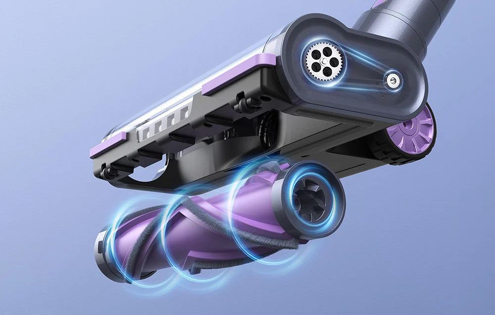 Aspirator vertical fără fir Lubluelu 202, 220 W, filtru HEPA, violet