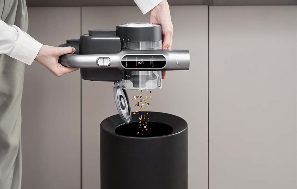 Aspirator fără fir JIMMY H8 FLEX, Putere 550W, 185 AW, Autonomie 65 min, Negru/Gri