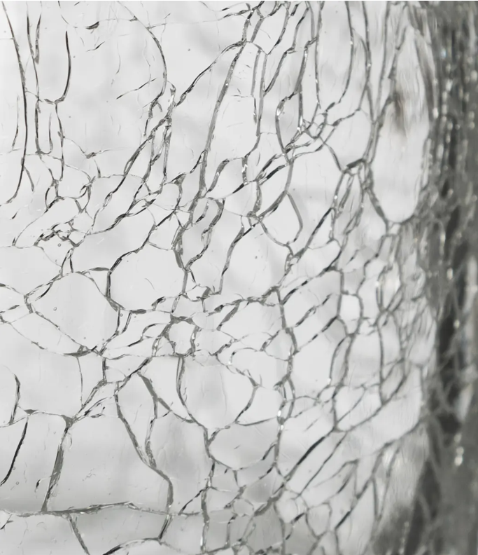 Vază Atmosphera Crackle, Sticlă, 30 cm