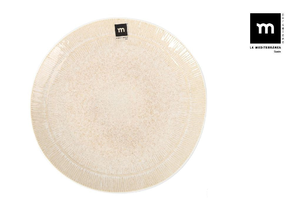 Farfurie principală LA MEDITERRANEA Calobra Cream, 26 cm, porțelan