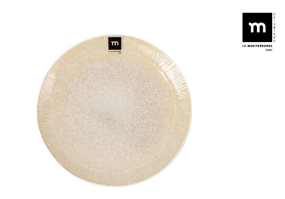 Farfurie pentru desert LA MEDITERRANEA Crema Calobra, 21 cm, portelan