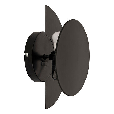 Lampă de perete Atmosphere Mysti, 30,5 cm, Negru