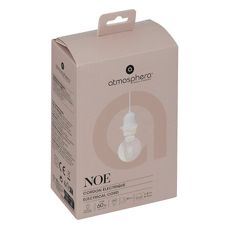 Cablu de suspensie pentru lampă suspendată Noe, 80 cm, albă