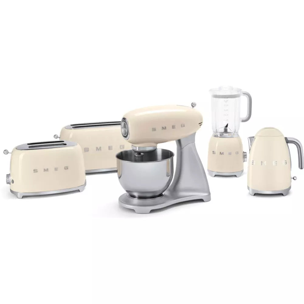 Prăjitor de pâine SMEG TSF01CREU, 950 W, 2 felii, 6 niveluri de prăjire, Cremă