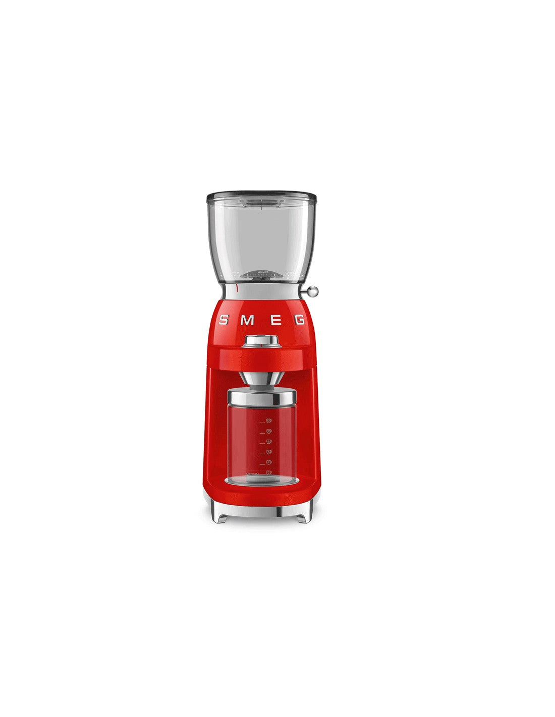 Râșniță de cafea Smeg CGF01RDEU, 150 W, 130 g, Roșu