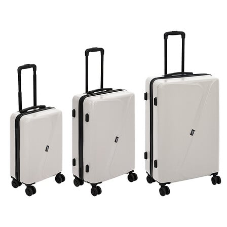Комплект 3 куфара 5five, ABS, 98L, Глинен