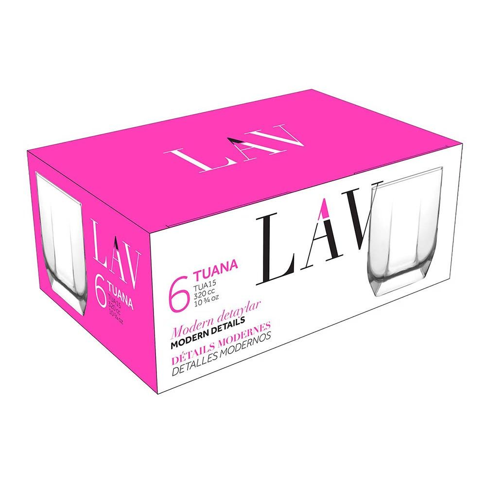 Set pahare whisky LAV Tuana, 320 ml, 6 buc.