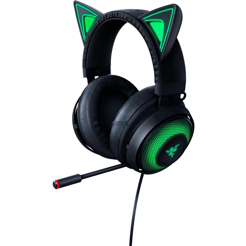 Căști de gaming Razer Kraken Kitty (USB Tip A), Negre