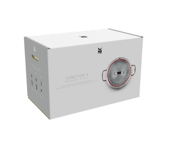 Set de cratițe WMF cu capac, inox, 9 piese