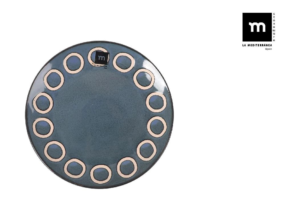 Farfurie pentru desert LA MEDITERRANEA Almudena Blue, 21 cm, portelan