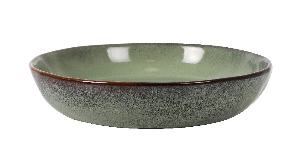 Bol adânc LA MEDITERRANEA Macarella Green, 21x4 cm, porțelan