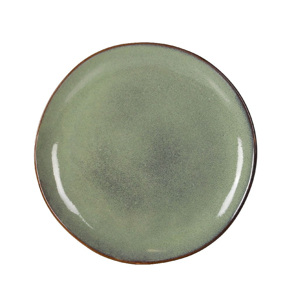 Farfurie pentru desert LA MEDITERRANEA Macarella Green, 21 cm, portelan