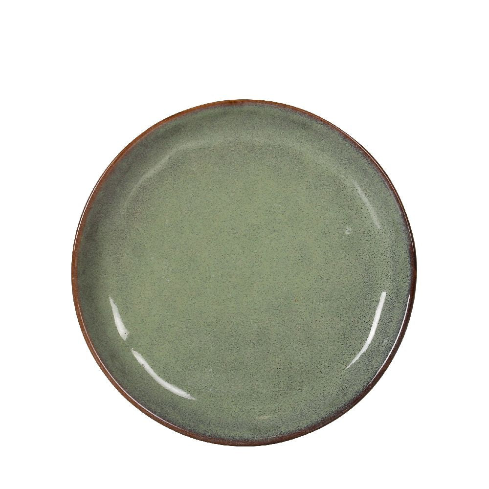 Farfurie pentru desert LA MEDITERRANEA Macarella Green, 16 cm, portelan