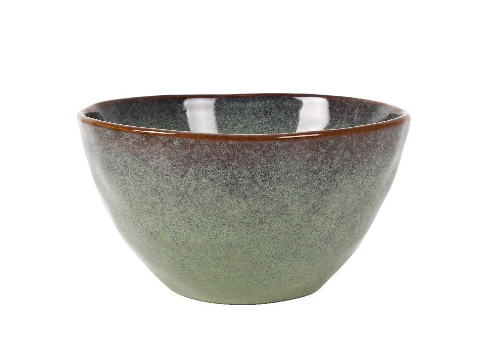 Bol adânc LA MEDITERRANEA Macarella Green, 15x8 cm, porțelan