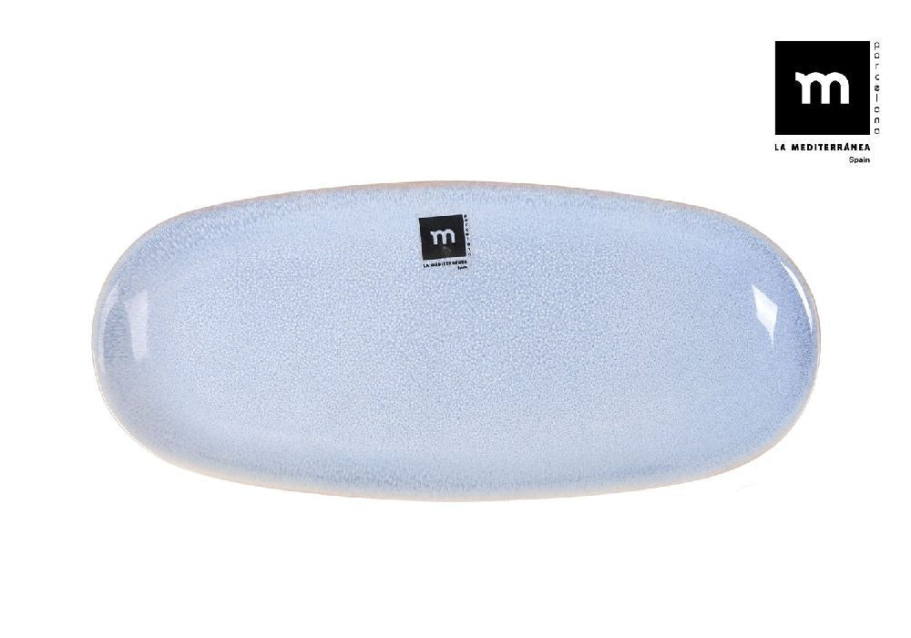 Farfurie ovala LA MEDITERRANEA Macarella Blue, Portelan
