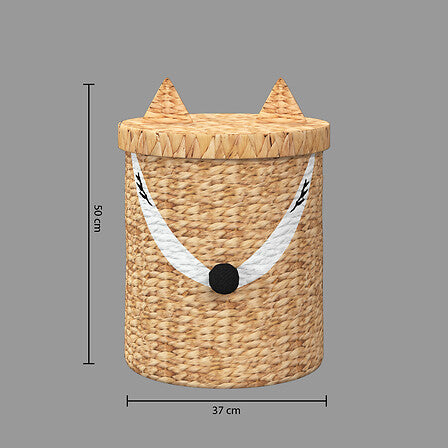 Coș de depozitare cu capac Fox, 37cm, Zambilă de apă