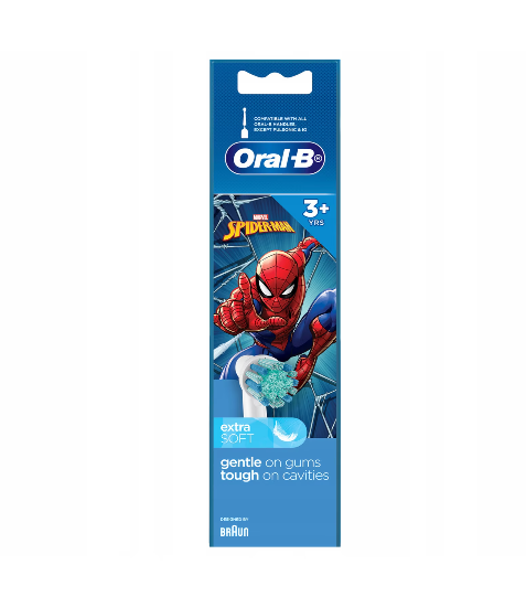 Cap de periuță de dinți electrică Oral-B Kids Spiderman 014052, 4 buc.