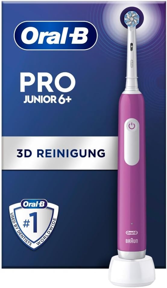 Periuță de dinți electrică, Oral-B, Pro1 JUNIOR 6+, 742891, Roz