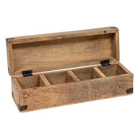 Cutie pentru depozitarea ceaiului Atmosphera Naim, 32cm, Mango