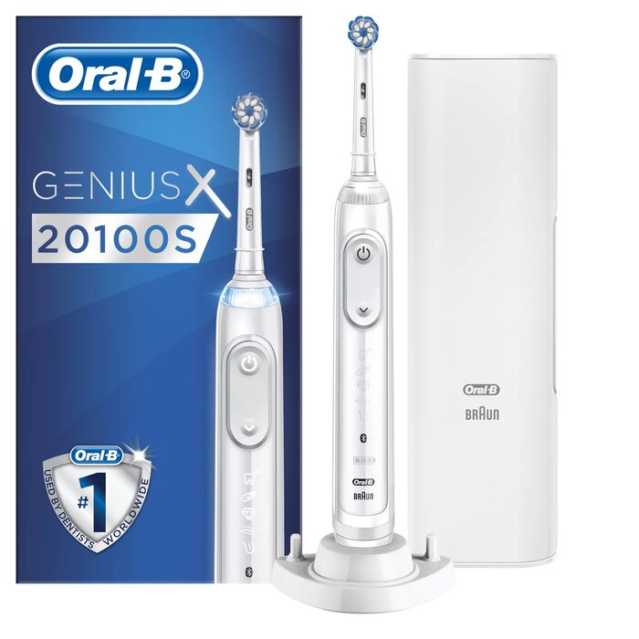 Periuță de dinți electrică Oral-B Genius X 20100S 247166, Albă