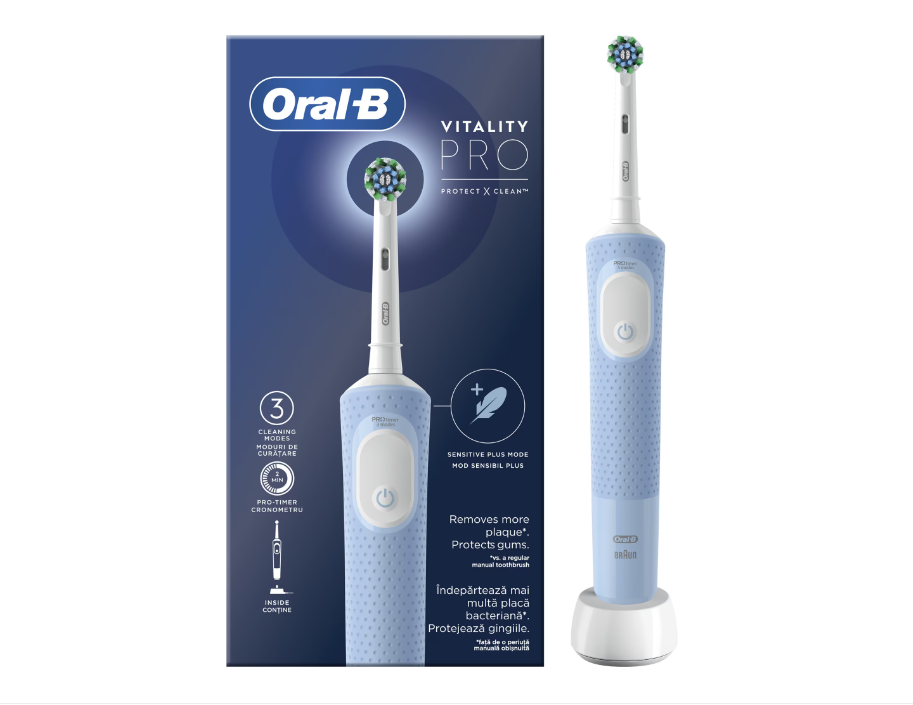 Periuță de dinți electrică Oral-B Vitality Pro 446392, Albastră