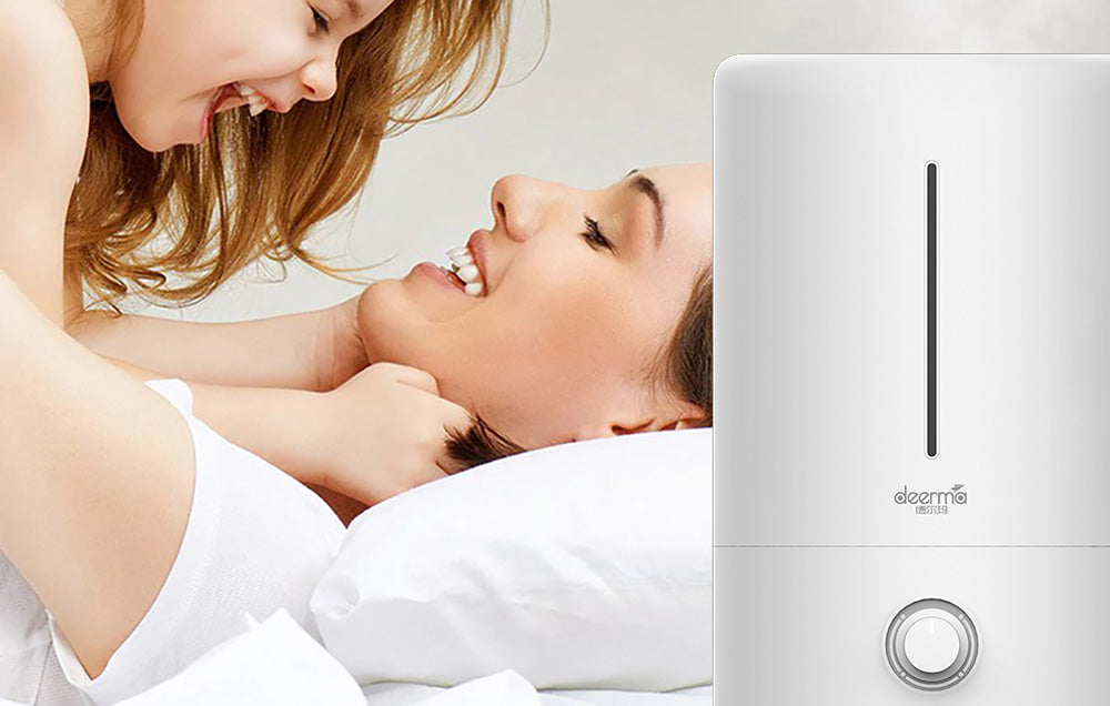 Umidificator de aer cu ultrasunete Deerma F628W - 5L, 25W, 270ml/h, Silențios, Alb