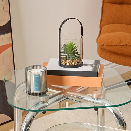 Terariu suspendat Wilo cu atmosferă de plante artificiale, 19 cm, diverse specii