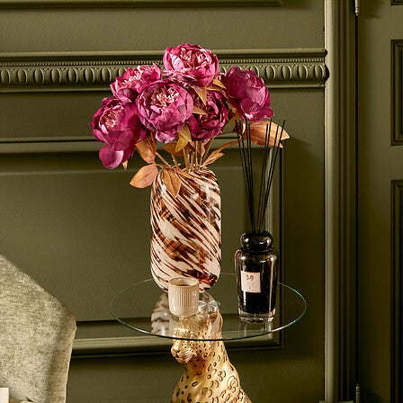 Buchet decorativ de bujori Atmosphera Fria, asortate, 53 cm