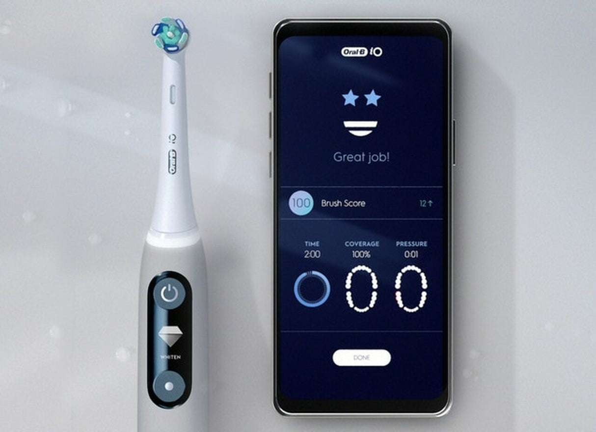 Periuță de dinți electrică Braun Oral-B iO9 Alabaster, albă