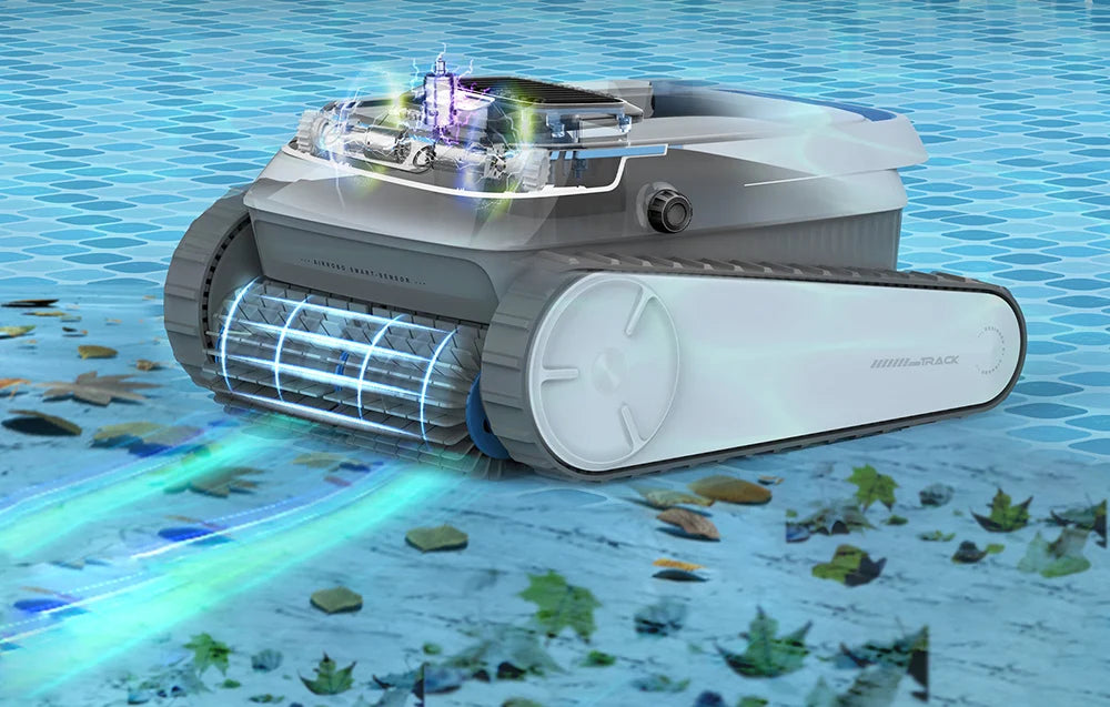 Robot de curățare a piscinei wireless AirRobo PC10, 3 motoare, 131 W, alb