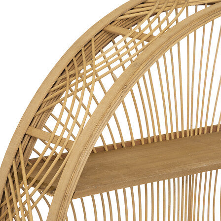 Raft de perete Atmosphere Inacio, Bambus, Ø70 cm