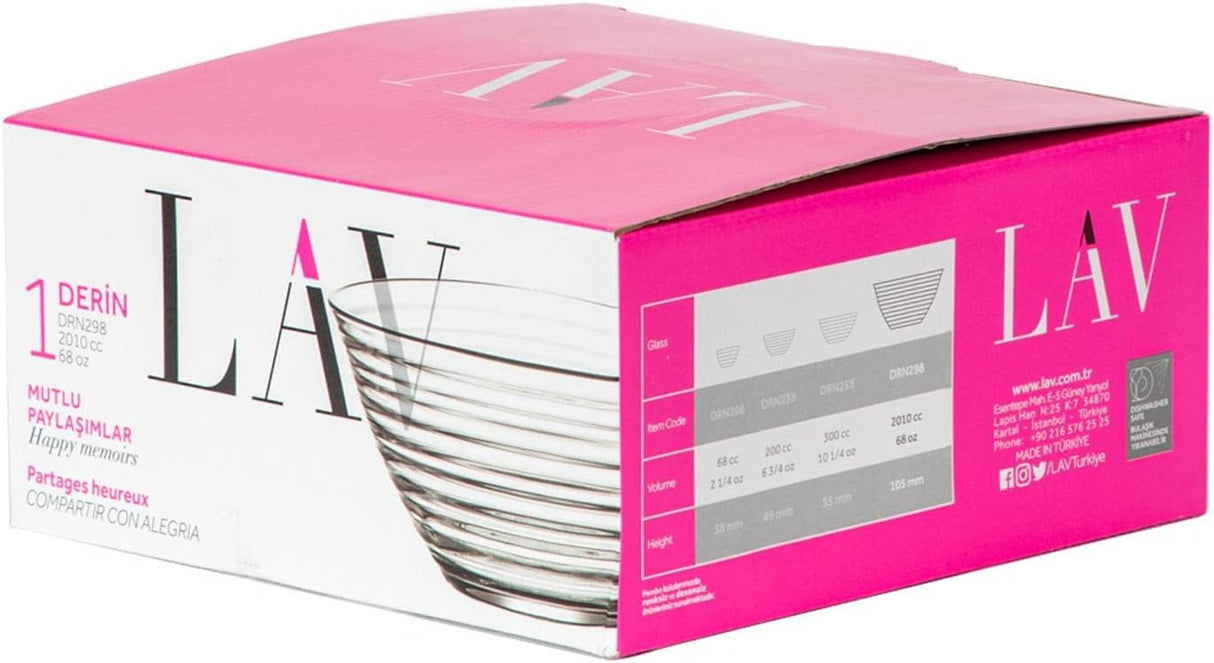 Bol de sticlă LAV Derin, 2010 ml