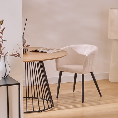 Scaun de sufragerie cu cotiere Atmosphera Marlo, Chenille