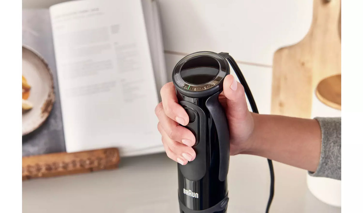 Blender Braun MultiQuick 5237, 5 accesorii, 1000W, Negru