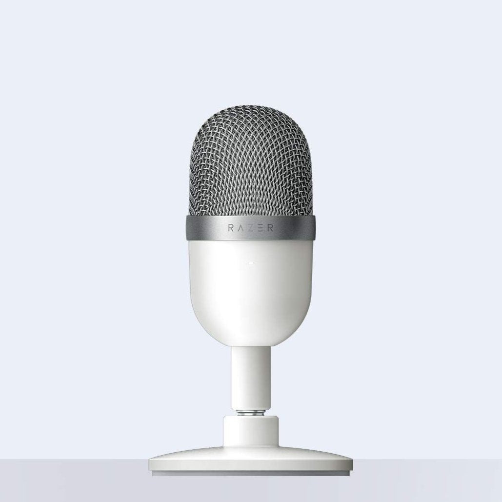 Microfon de gaming Razer Seiren Mini, alb