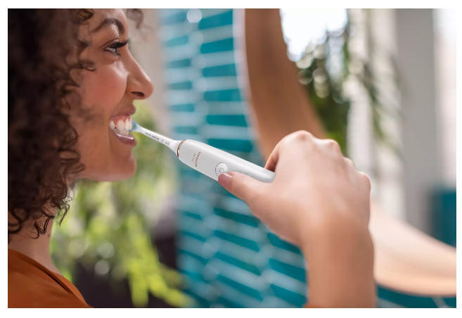 Set de 2 perii electrice Philips Sonicare DiamondClean 9000 HX9914/57, BrushSync, 4 moduri, 3 niveluri