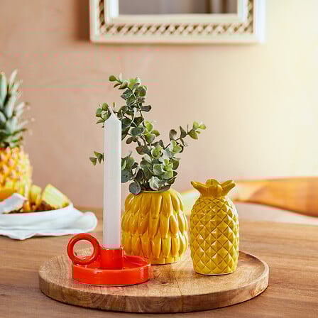 Sfeșnic atmosferă Yucatan, sticlă, 6 cm