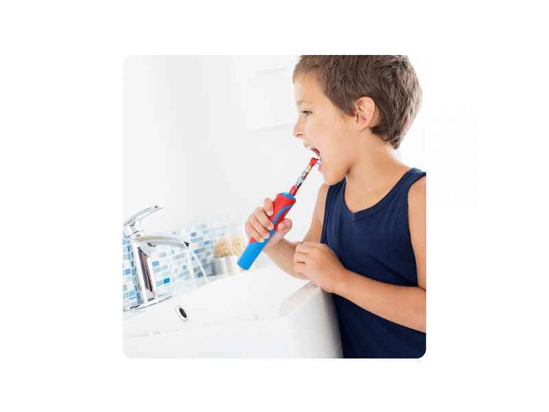 Periuță de dinți electrică pentru copii Oral-B Stages Power Disney Cars & Planes DB4.510.K, Roșu