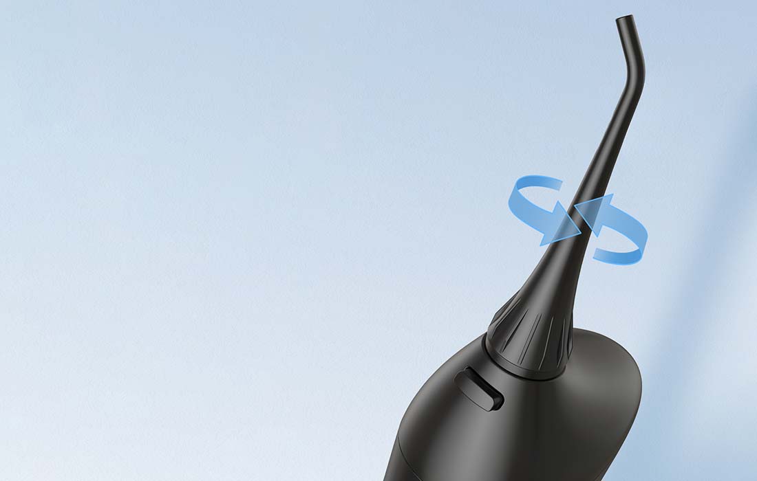 Set periuță de dinți cu ultrasunete FairyWill FW-507+FW-5020E și ață dentară, negru