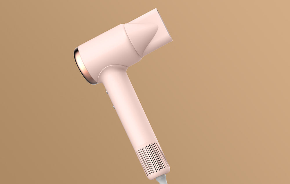 Uscător de păr Deerma DEM-CF50W, 1400W, Aer 70 m/s, Ioni negativi, 11 moduri, Roz