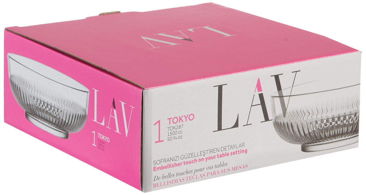 Bol de salată din sticlă LAV Tokyo, 1500 ml