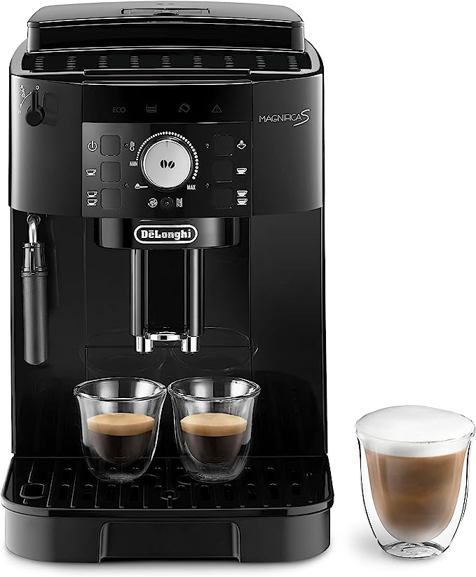 Espressor DeLonghi Magnifica S ECAM 21.117.B, 15 bar, 1450 W, Râșniță metalică