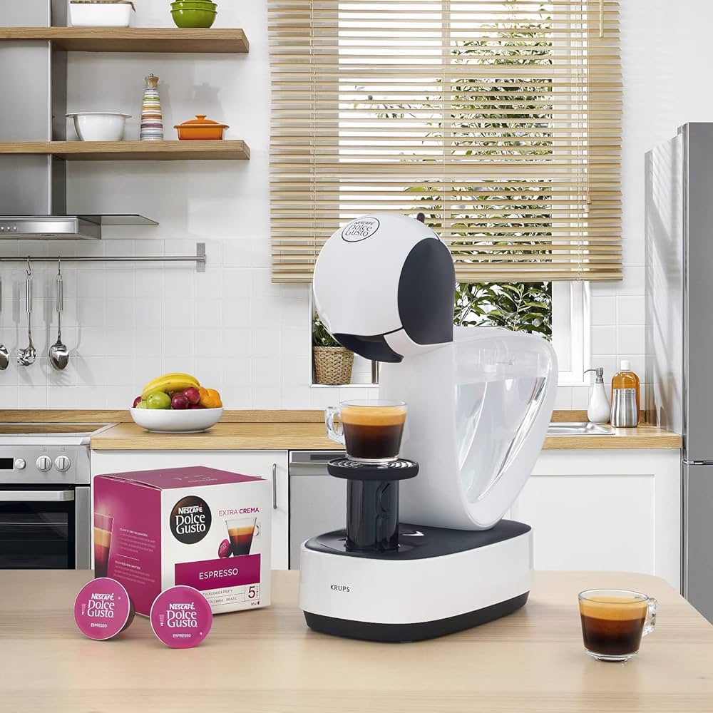 Espressor Krups Infinissima KP170131, 1500 W, 15 bar, funcție Eco, rezervor de 1,2 l, alb