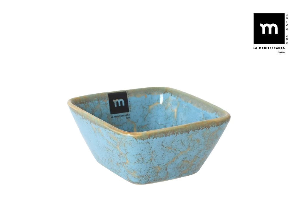 Bol LA MEDITERRANEA Albastru Scratch, 11x5 cm, Porțelan