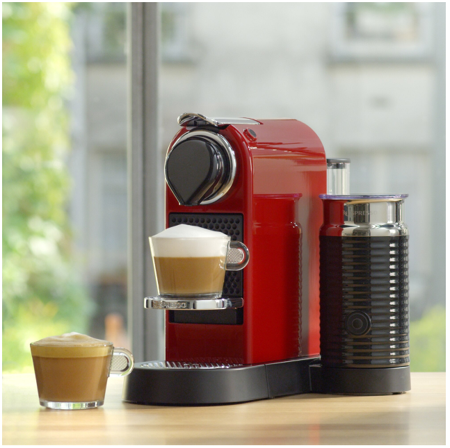 Espressor Krups Nespresso CitiZ&Milk Red XN7605, 19 bar, 1260W, 1 l, Roșu