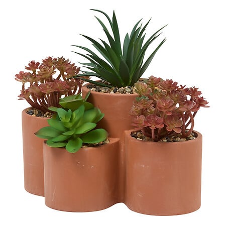 Plantă artificială Atmosphera Wonj Succulent, 20 cm