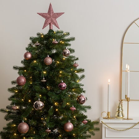 Коледен комплект за елха atmosphera Colorama De Noel, 18 части, Розов